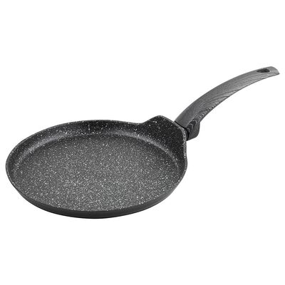 Patelnia aluminiowa Bono do naleśników 25 cm czarny