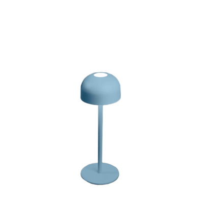 Lampa stołowa LED grzybek 9 x 25 cm 5 V niebieska MN005
