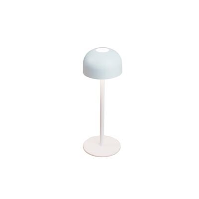 Lampa stołowa LED grzybek 9 x 25 cm 5 V biała MN005