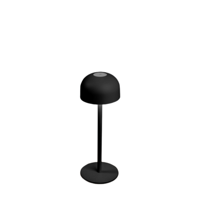 Lampa stołowa LED grzybek 9 x 25 cm 5 V czarna MN005