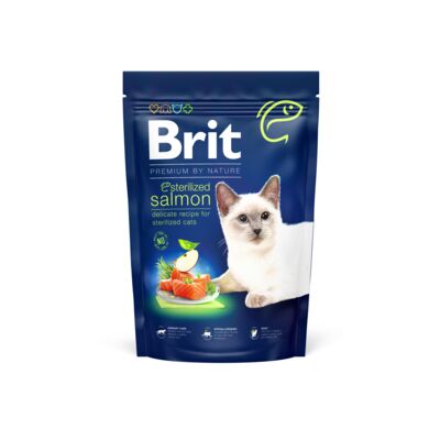 Karma dla kota Sterilized Salmon 1,5 kg Brit Premium