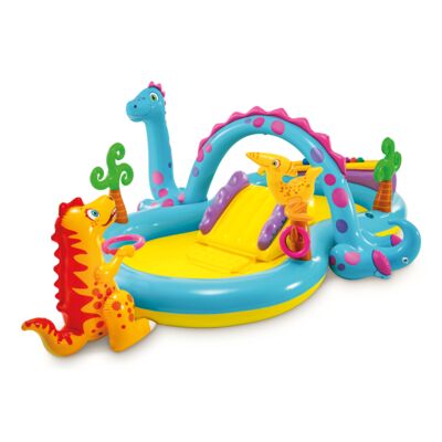 Nadmuchiwany wodny plac zabaw Dinoland 302 x 229 x 112 cm Intex