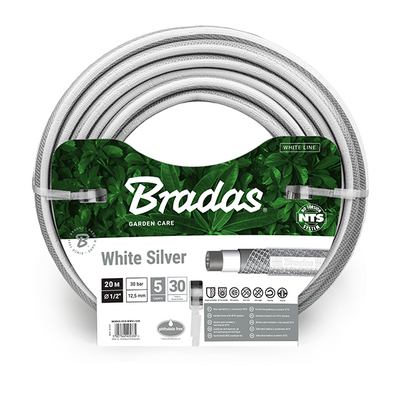 Wąż ogrodowy NTS WHITE SILVER 1/2