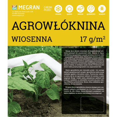 Agrowłóknina wiosenna 17 g/m² 2,1 m x 5 mb