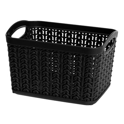 Koszyk prostokątny S 1,5 l WILLOW czarny