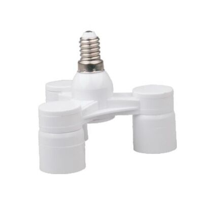 Rozgałęźnik adapter z gniazda E14 na 3xE14 ELEKTRO