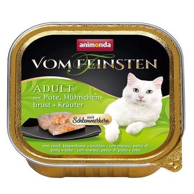 Karma dla kota Vom Feinsten ADULT indyk pierś kurczak w ziołowy 100 g ANIMONDA