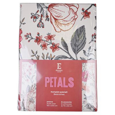 Pościel Petals 160 x 200 cm różowa