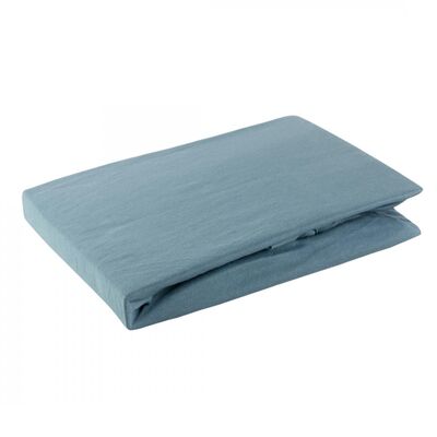Prześcieradło jersey z gumką 180 x 200+30 cm ciemnoniebieski