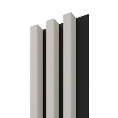 Lamele ścienne Stegu Linea Slim 265 x 15 cm kremowo-czarny